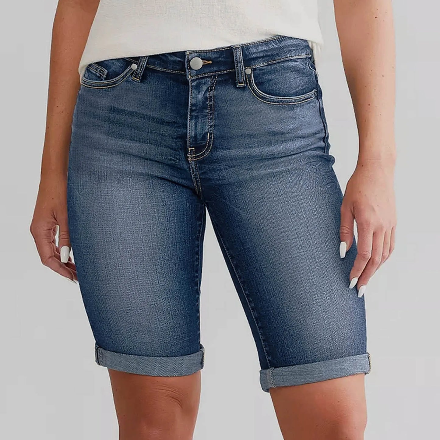 Trendy Edge High Waist Denim Shorts