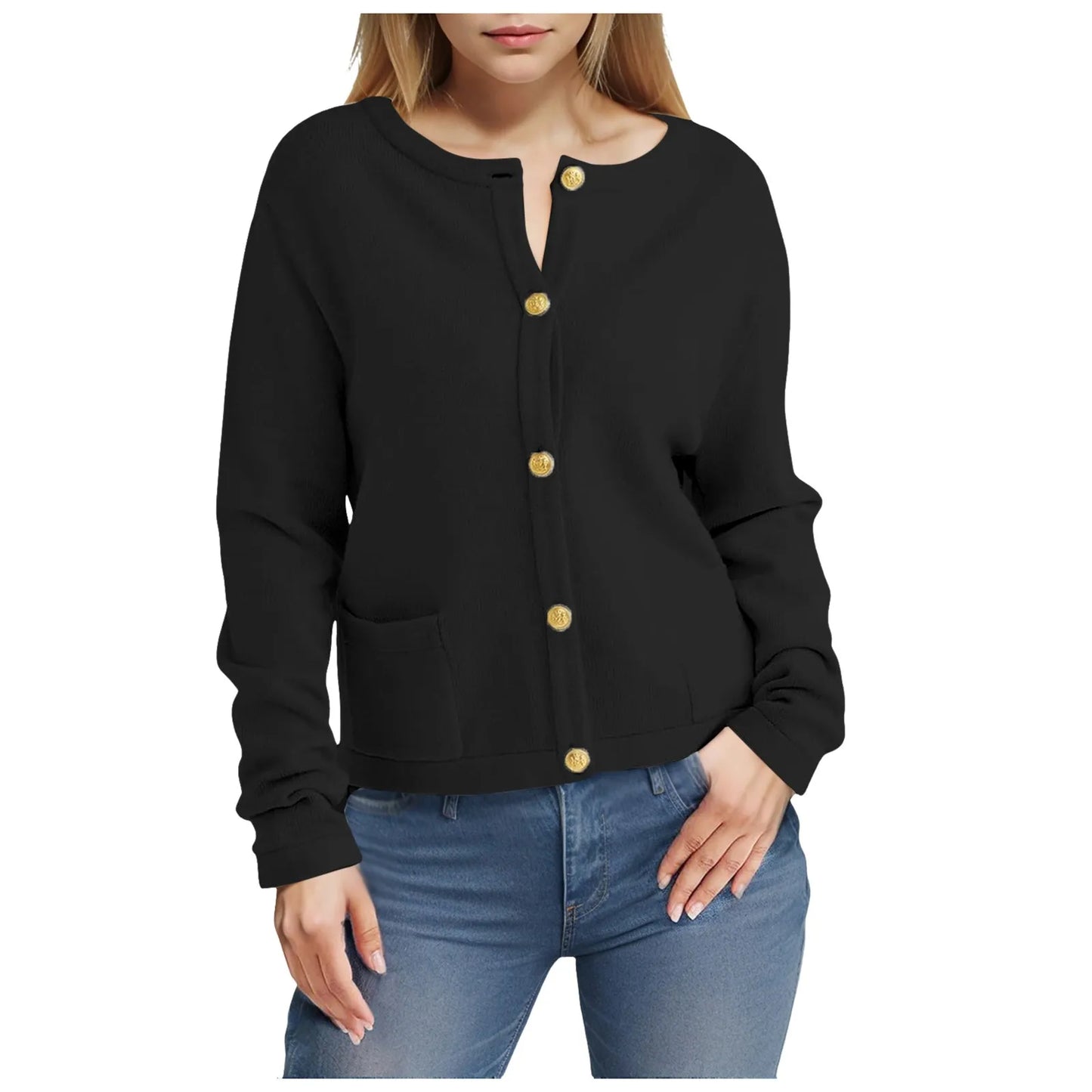 Cozy Button-Down Knit Cardigan