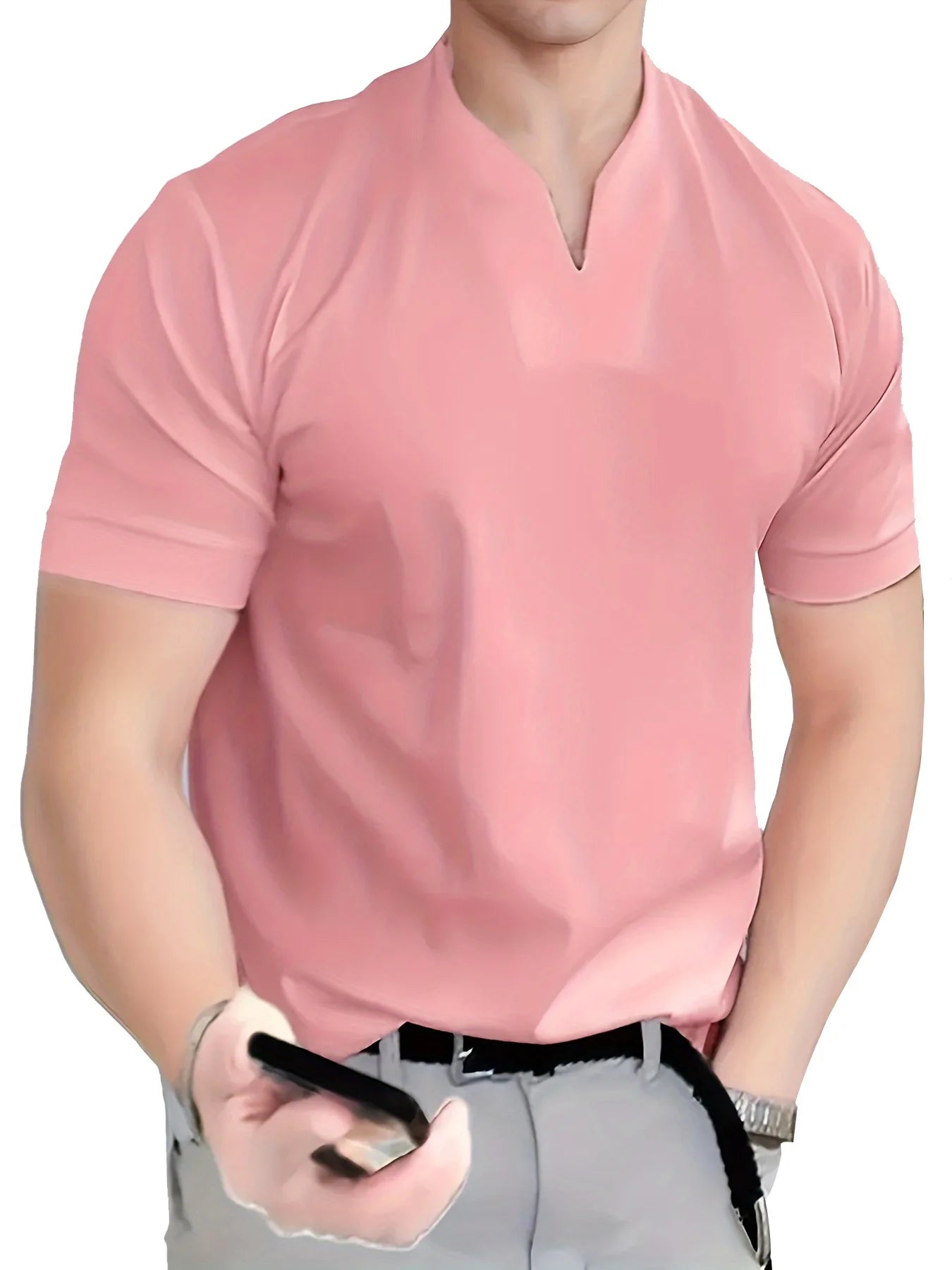 Core Flex V-Neck Solid Fit Tee