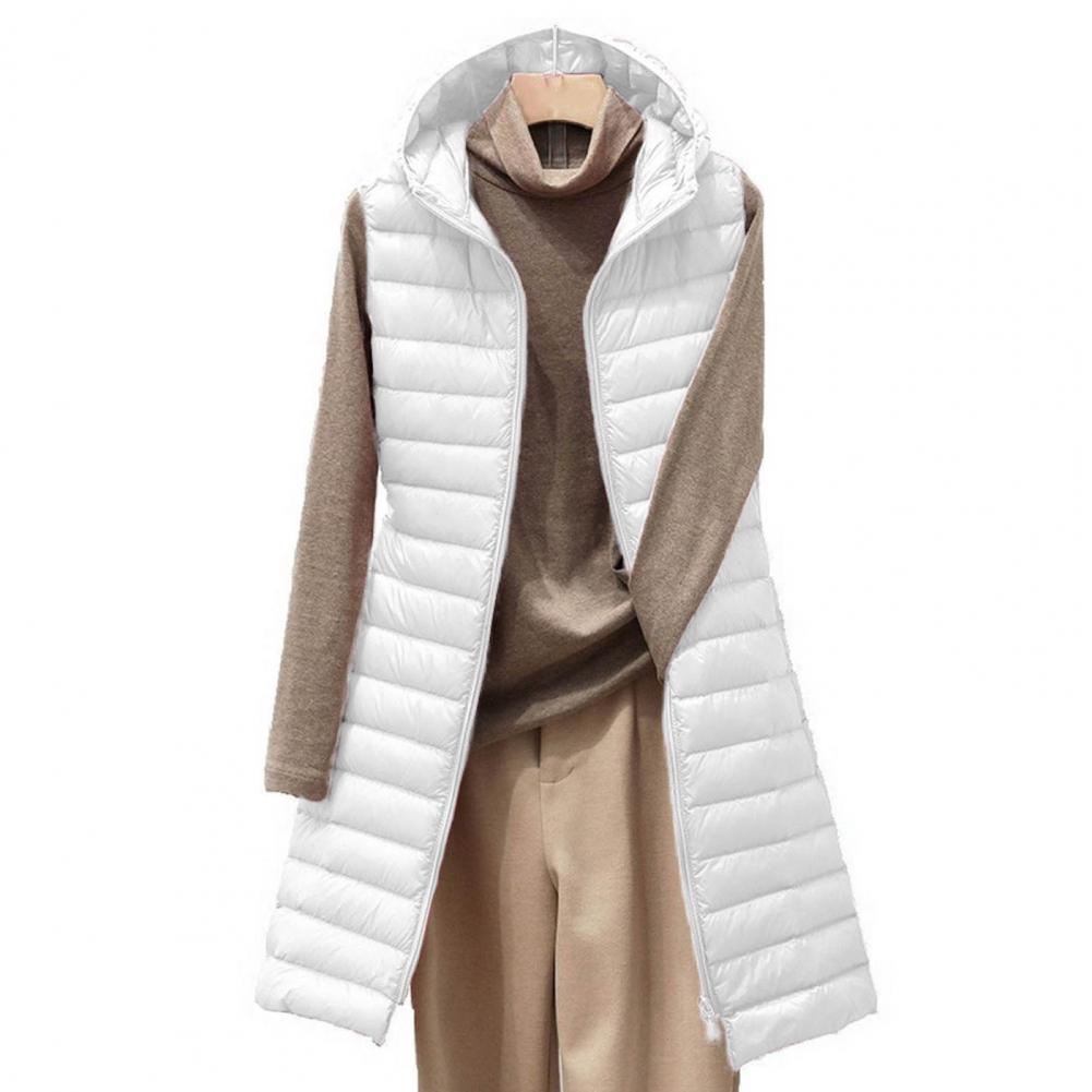 ThermaGlow Hooded Mid-Length Vest Coat