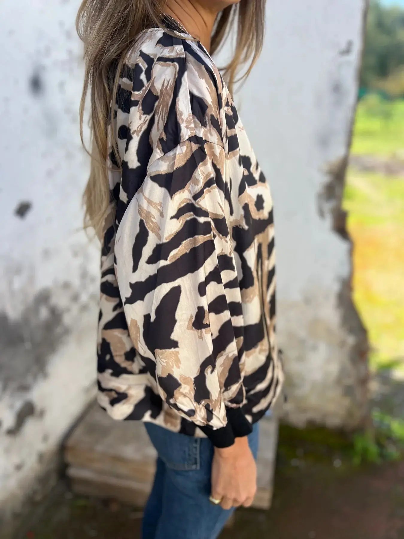 Leopard Print Bomber Jacket