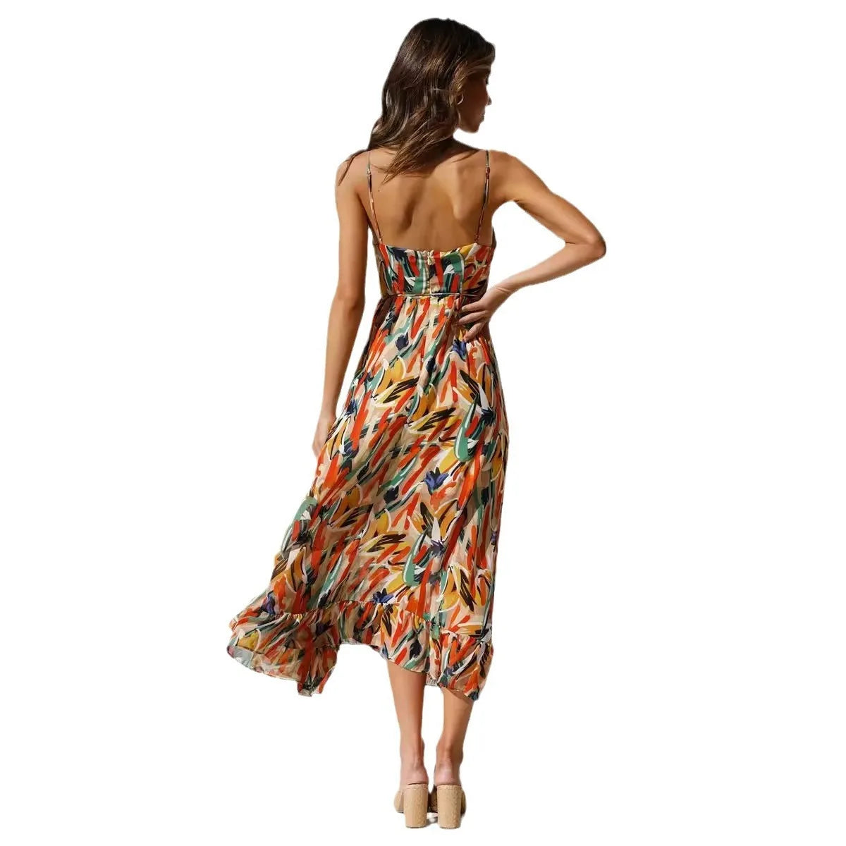 Fungus Edge Elegance Maxi Dress