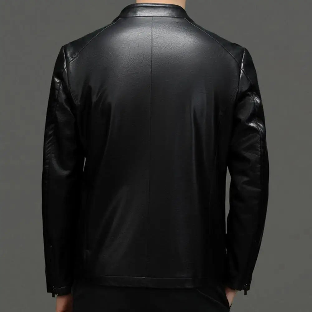 Urban Edge Faux Leather Zip Jacket