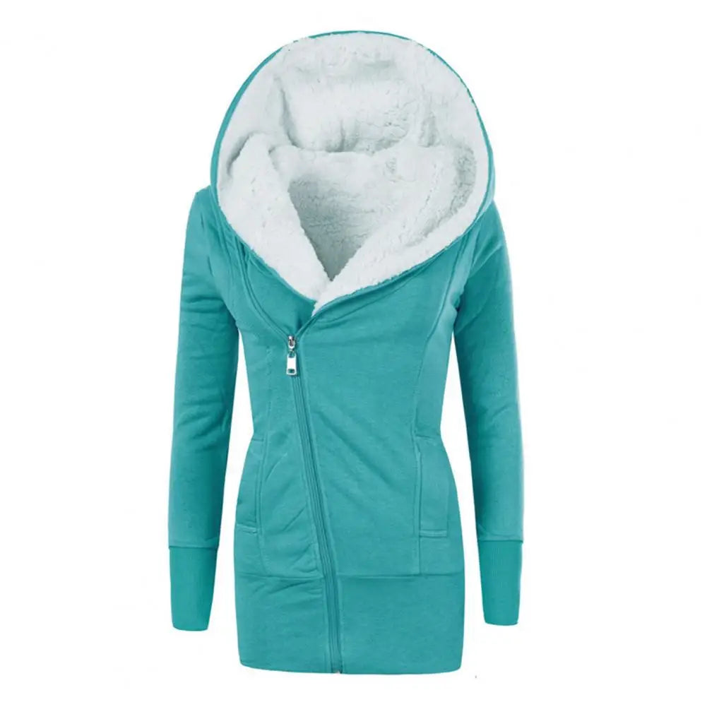 Fleece Lined Hooded Jacket Rich Allure