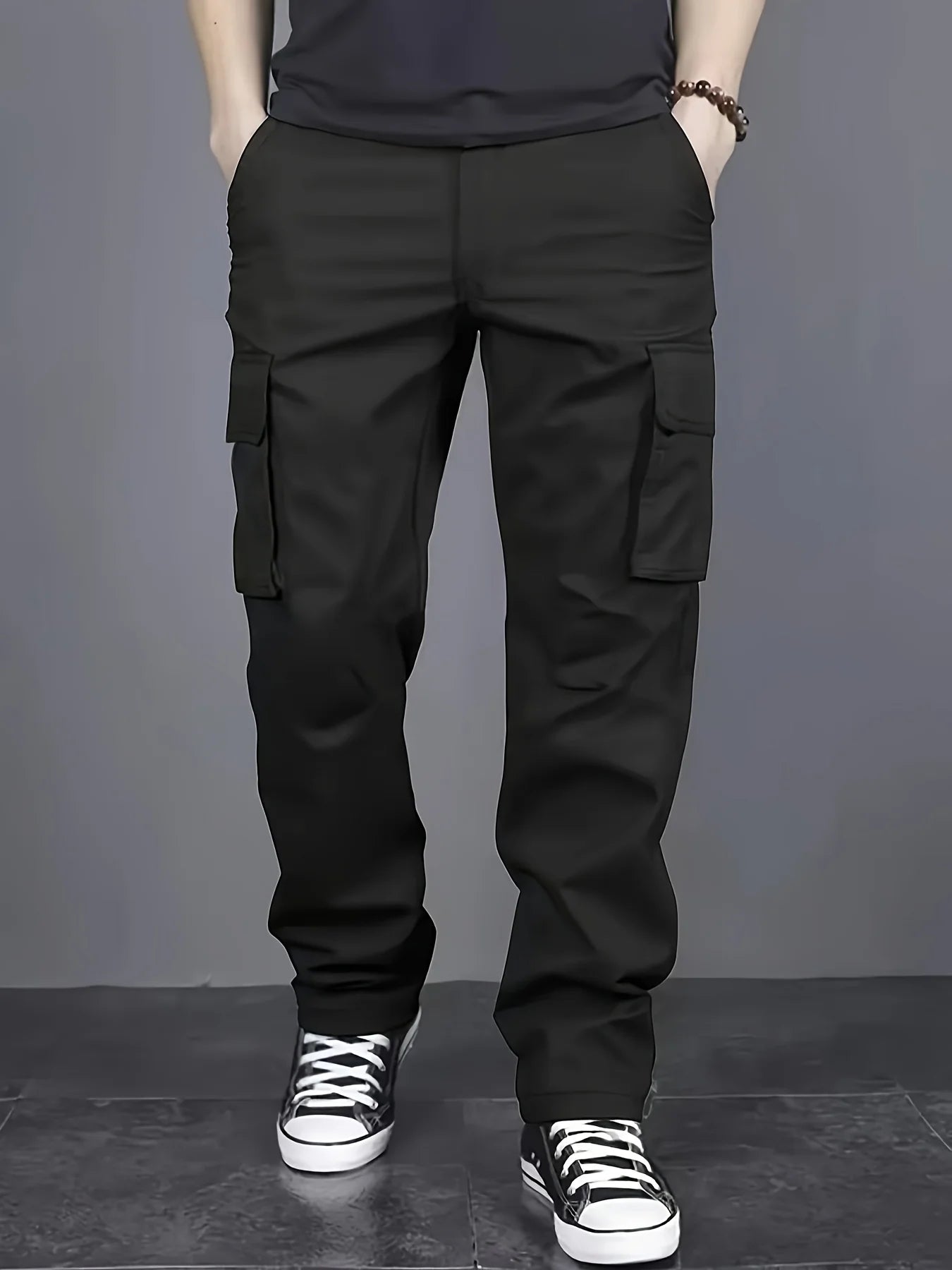 Loose Fit Multi-Pocket Workwear Pants