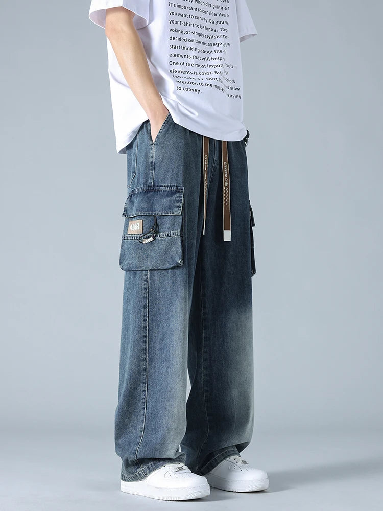 Urban Ease Wide Leg Cargo Jeans