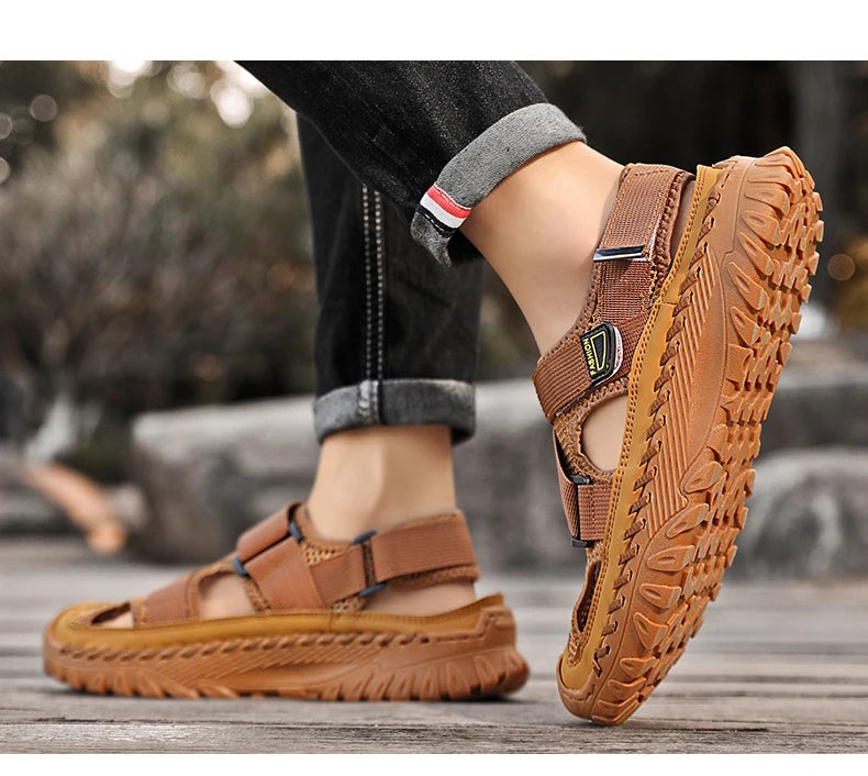 TerraWalk Genuine Leather Men’s Sandals