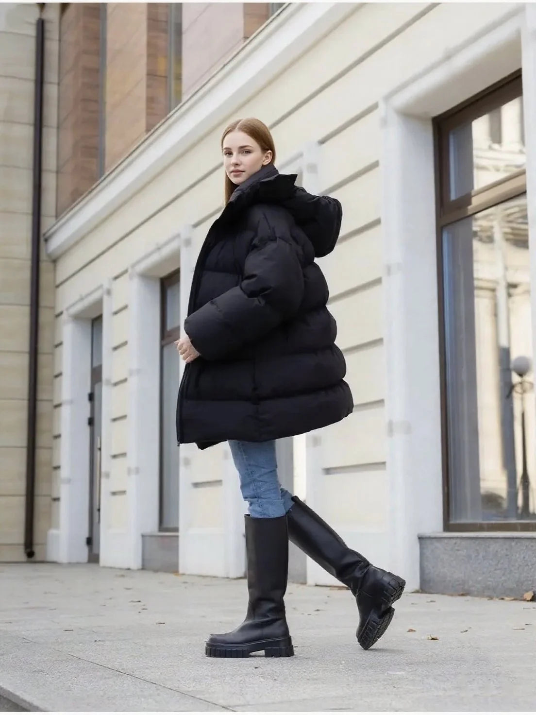 FrostAura Oversized Padded Parka Coat