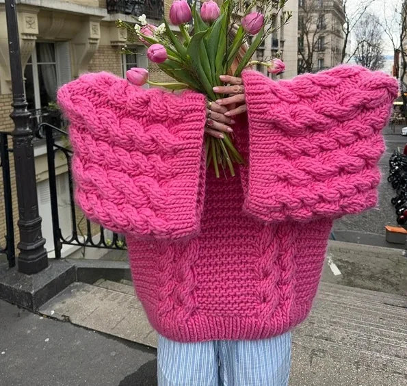 Twist Loom Chunky Knit Pullover Sweater
