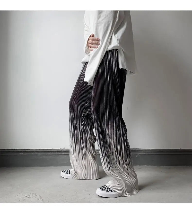 Silken Flow Harajuku Wide Leg Pants