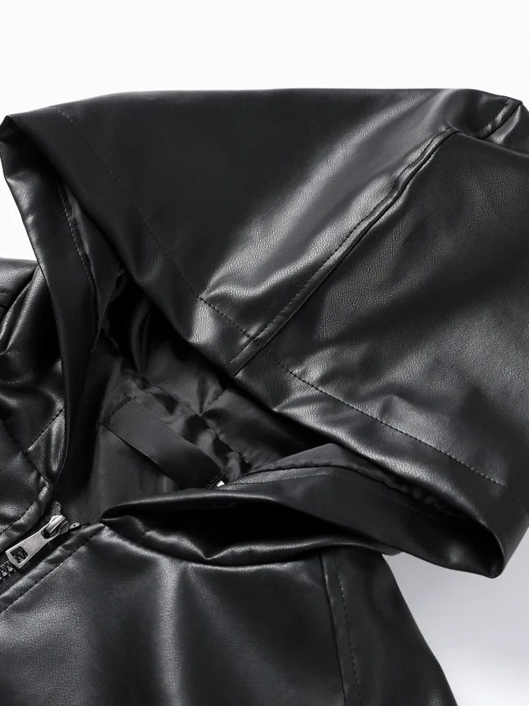 Moto Muse Vintage PU Crop Jacket