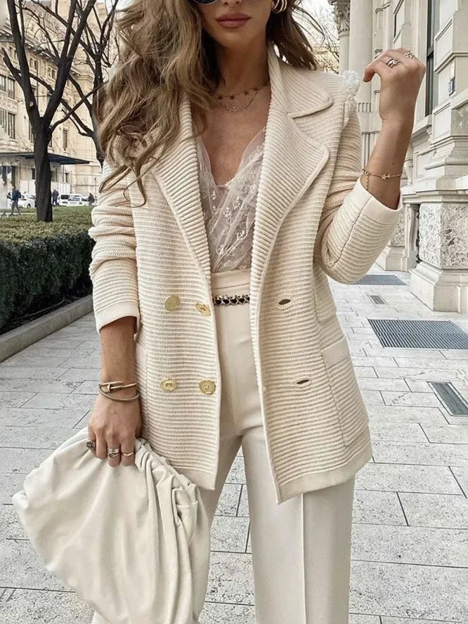 Double Breasted Blazer Coat