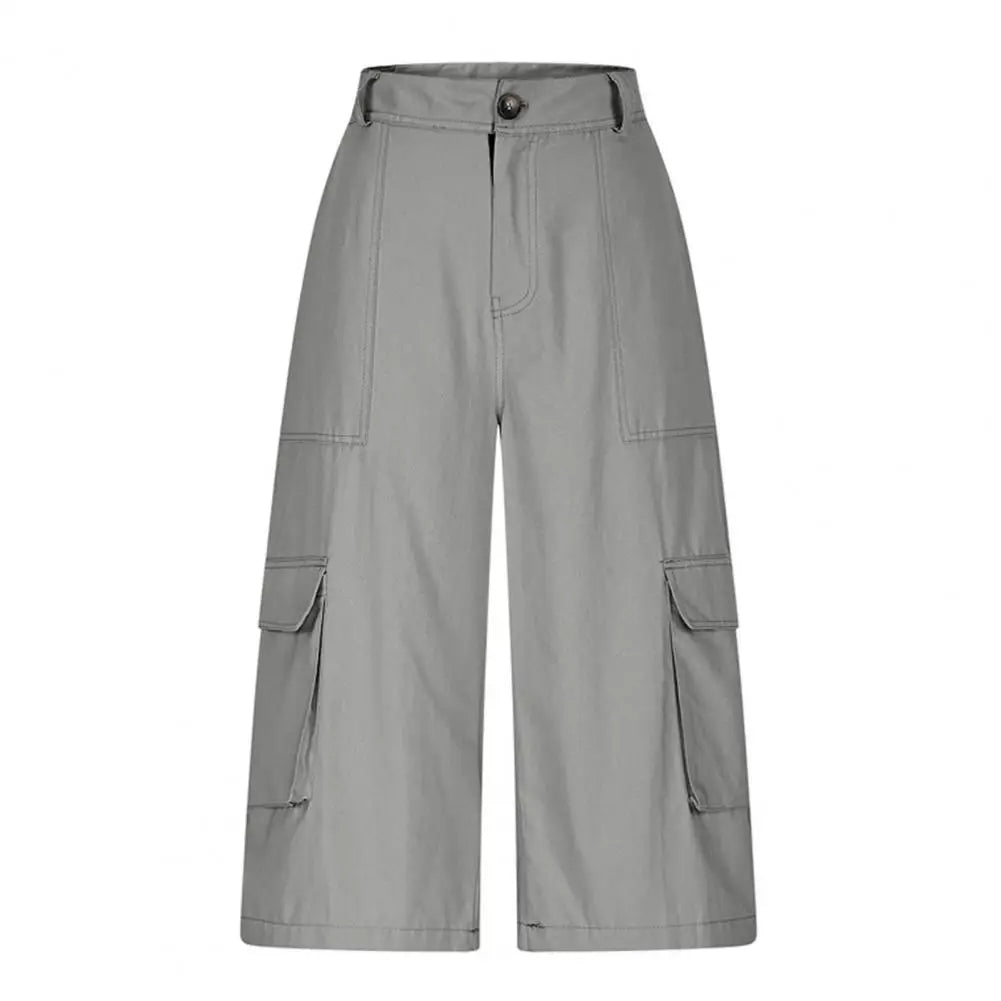 Flow Ease Mid-Waist Cropped Pants Rich Allure