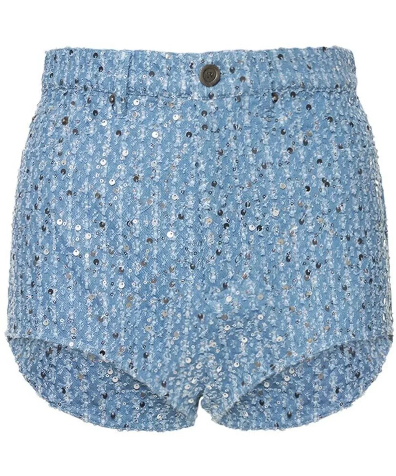 Glimmer Edge Sequin Denim Set Rich Allure