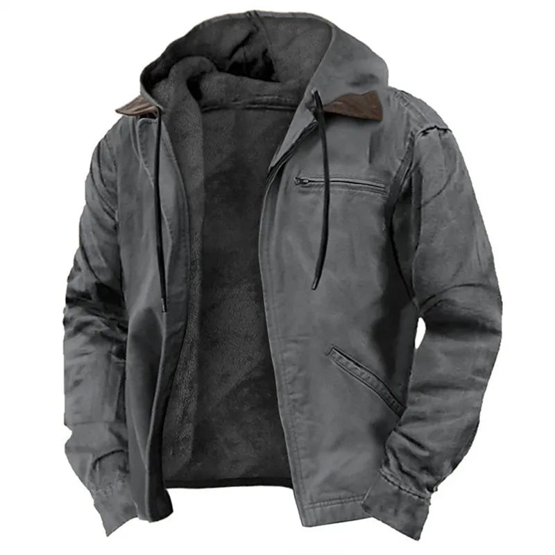 Warm Fleece Hooded Winter Jacket