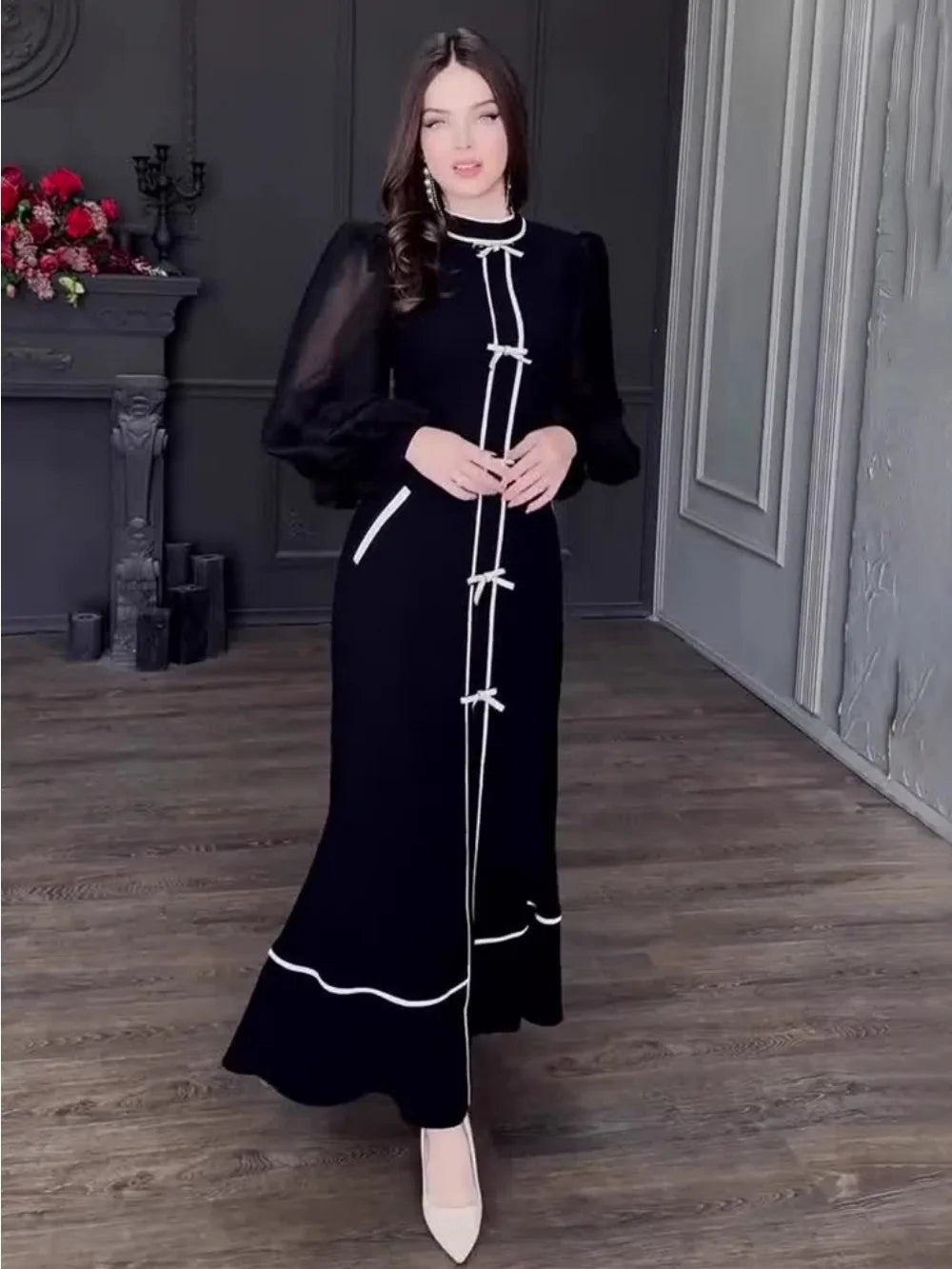 Noor Grace Embellished Kaftan Gown