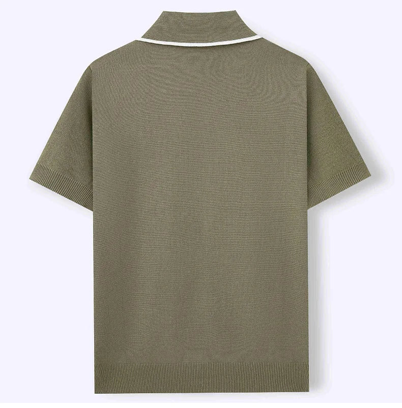 Luxe Breeze Knit Polo Shirt