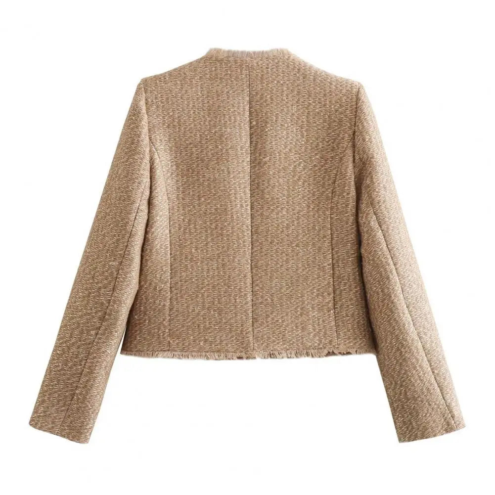 Gold Button Tweed Jacket