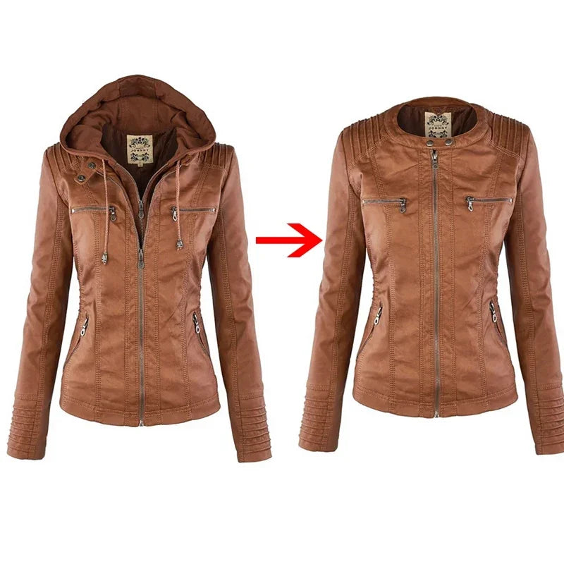 Luxe Rider Faux Leather Moto Jacket