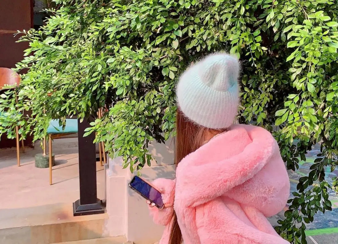 VelvaFur Hooded Plush Sweatshirt