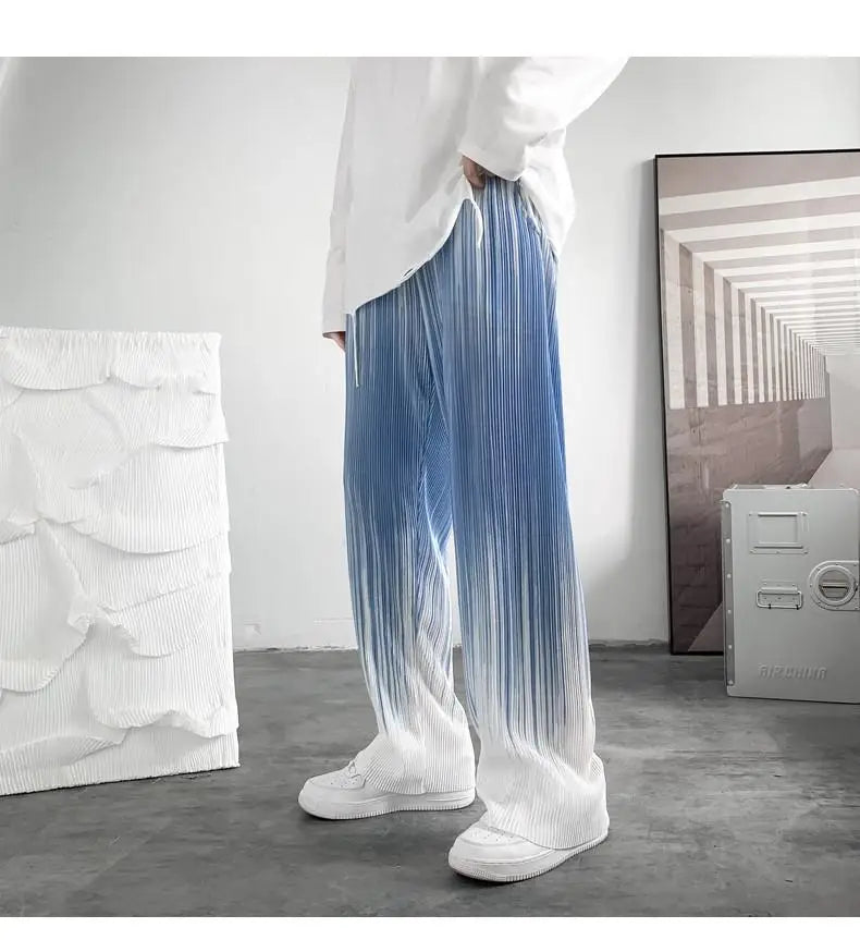 Silken Flow Harajuku Wide Leg Pants
