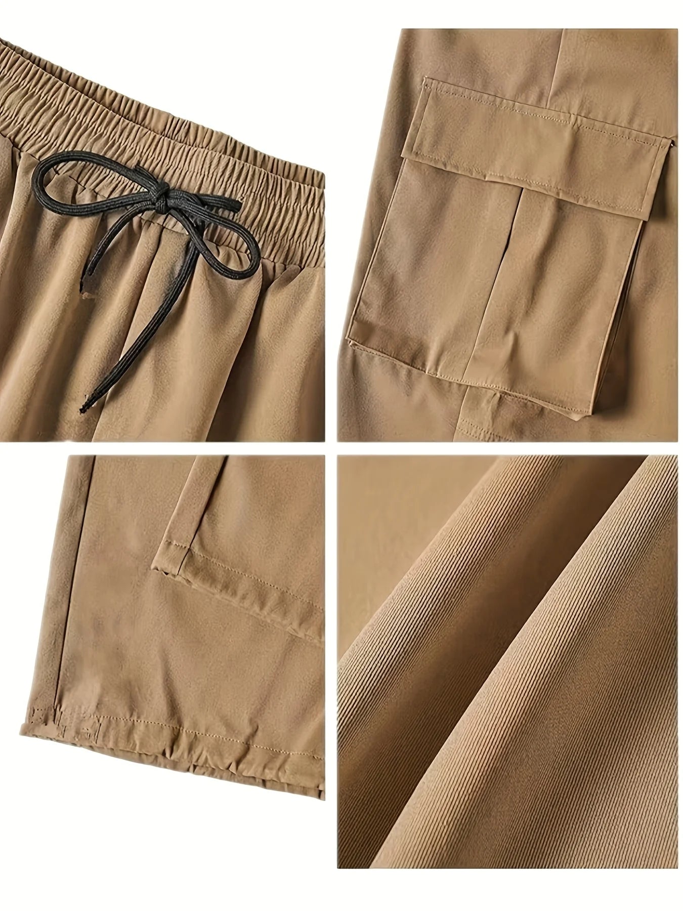 Loose Fit Multi-Pocket Workwear Pants Rich Allure