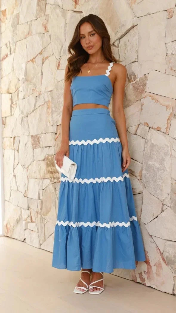 Wave Allure Strapless Dress