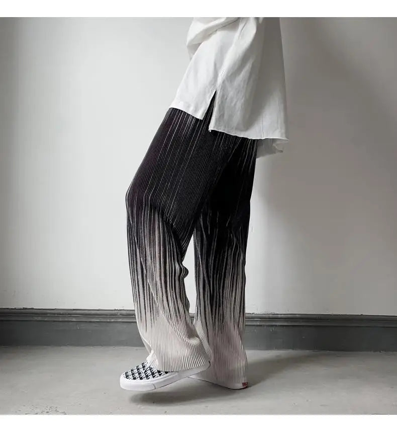 Silken Flow Harajuku Wide Leg Pants