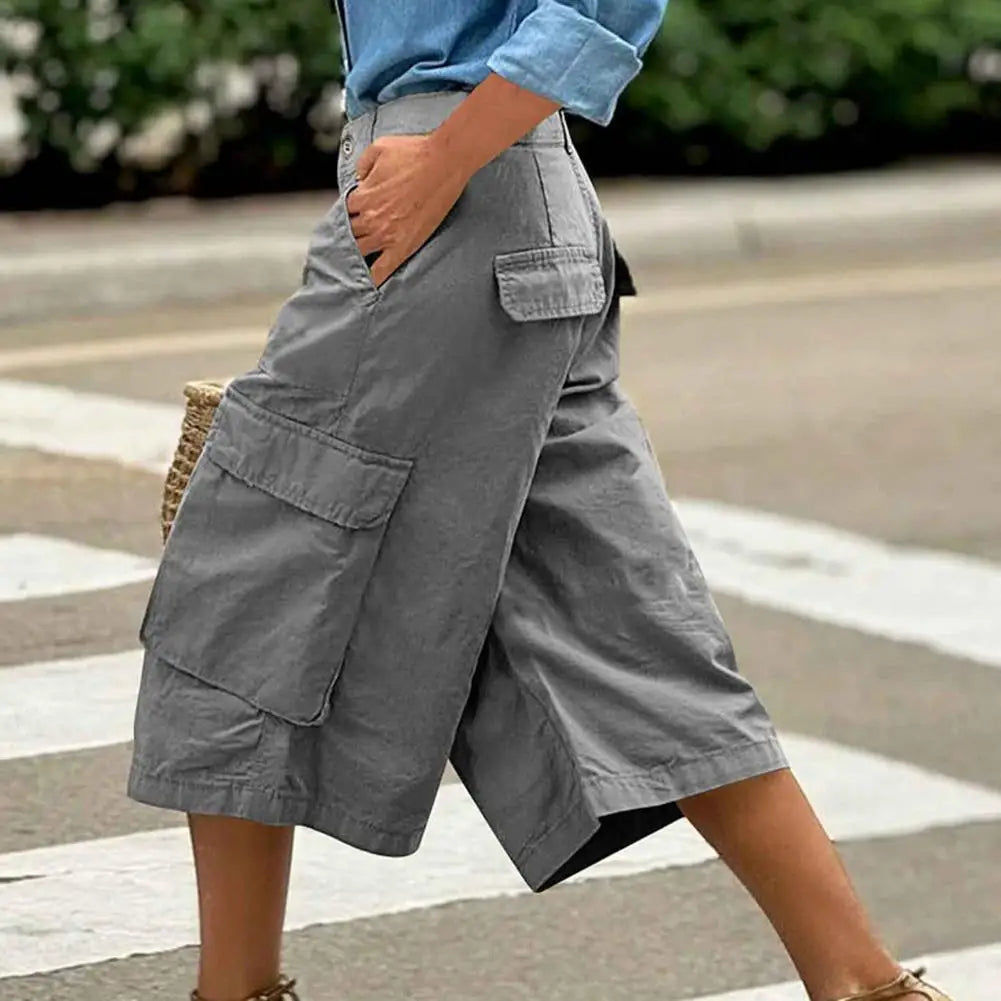 Flow Ease Mid-Waist Cropped Pants