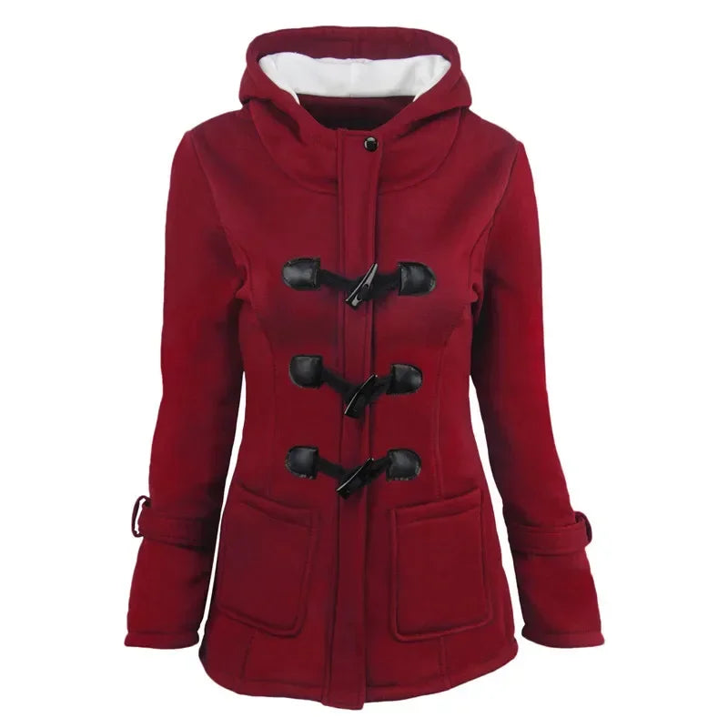 Hooded Zip Up Overcoat