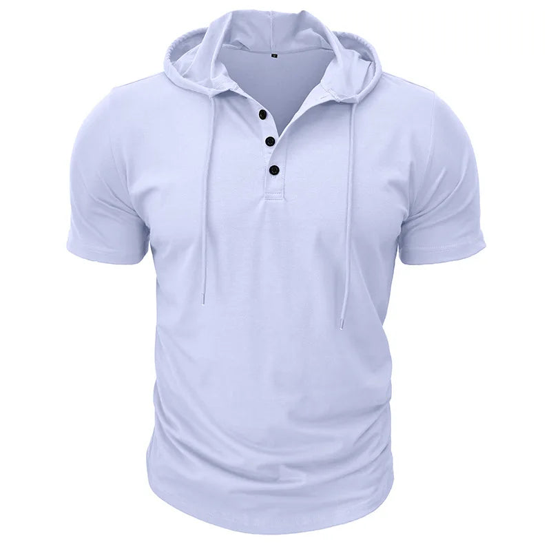 BreezeFit Hooded Henley Tee