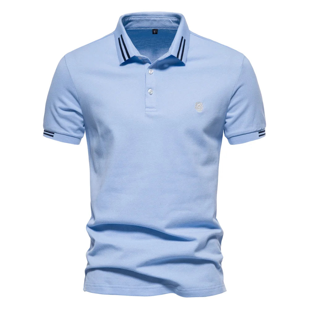 Cotton Solid Men's Polo
