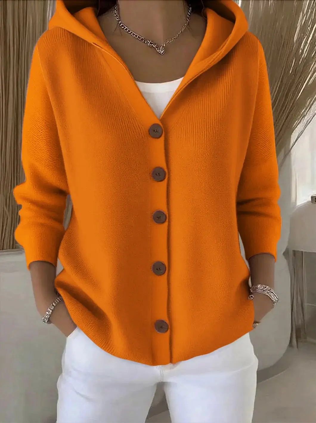 Women’s Hooded Knit Cardigan