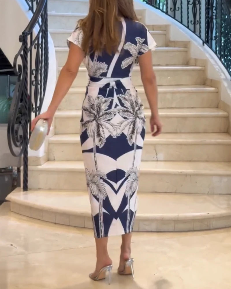 Island Muse Ruffle Cinch Dress