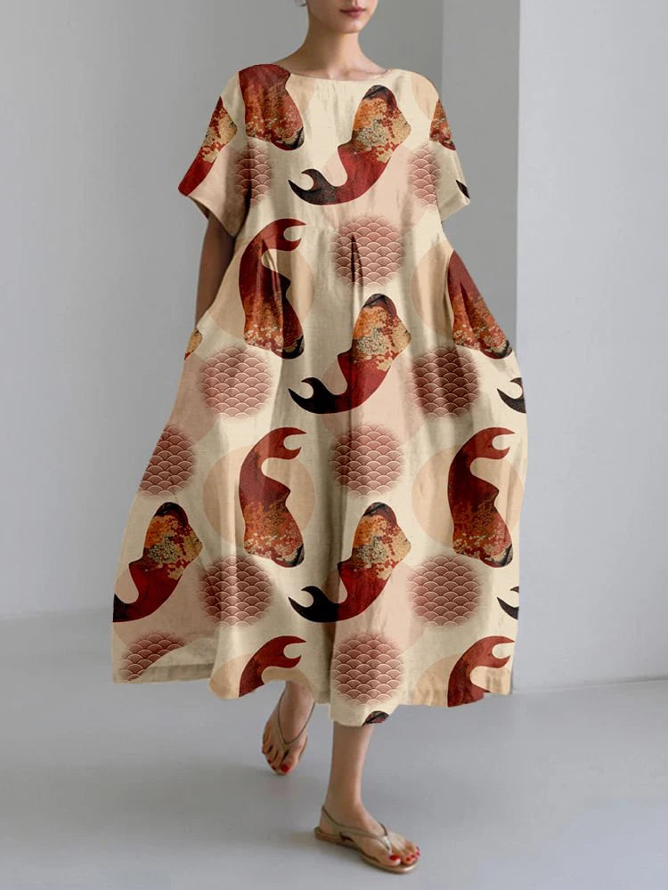 Sunny Vibes Printed Lounge Dress