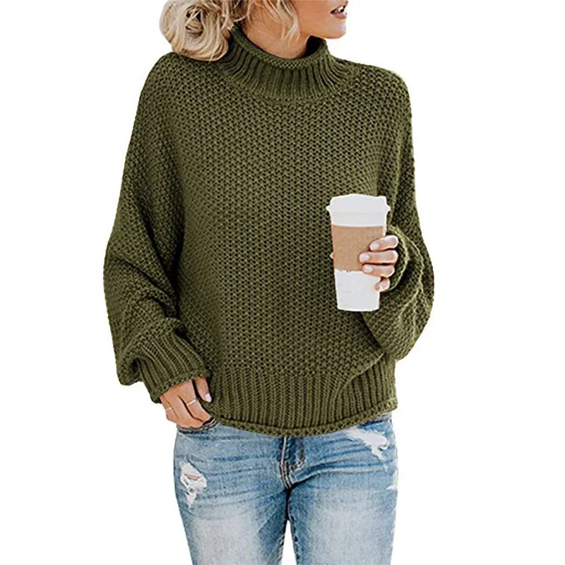 Snug Aura Turtleneck Knit Sweater