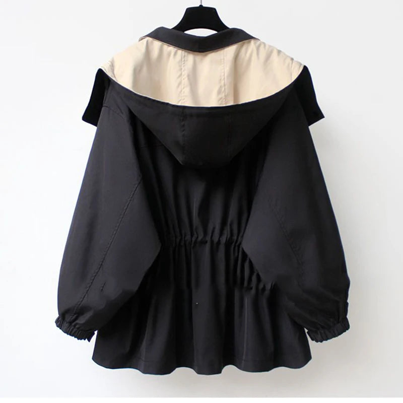 Breeze Flow Zipper Trench Coat