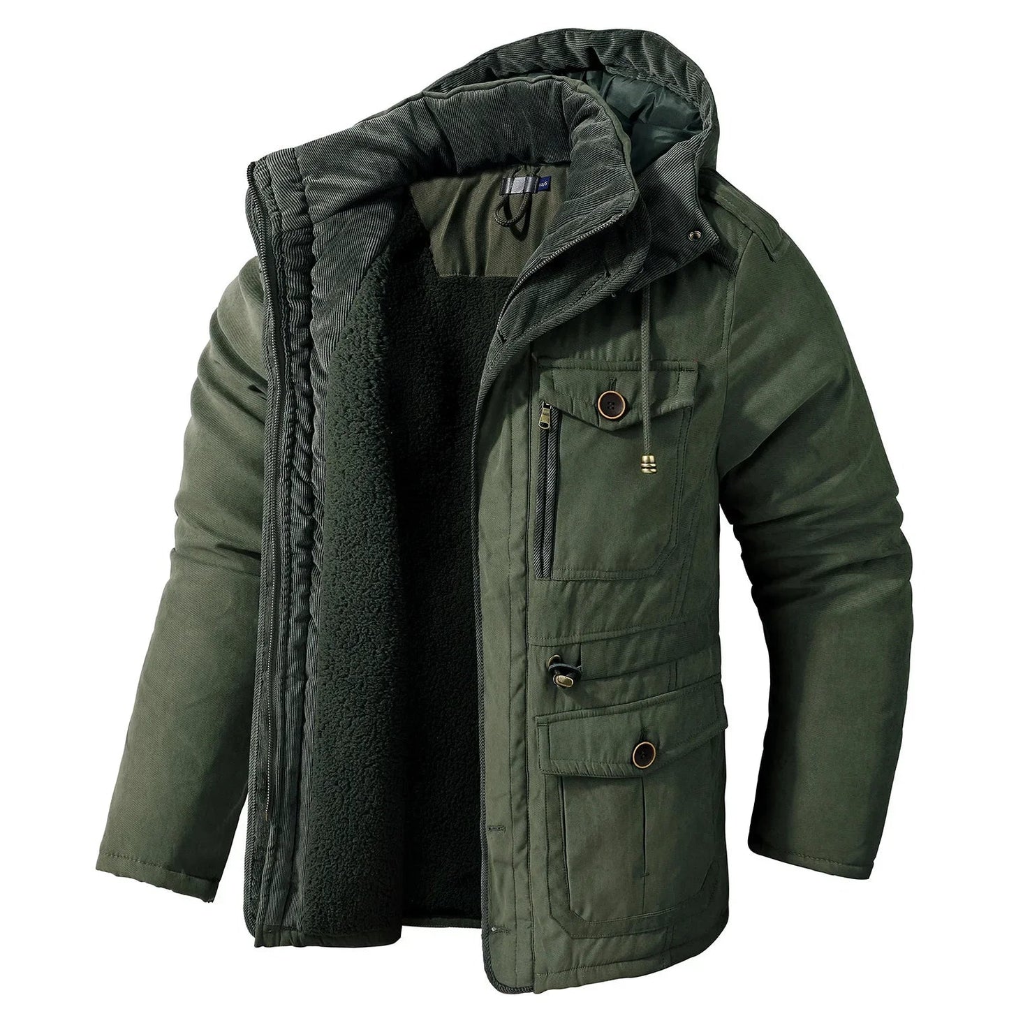 Mountain Trail Hooded Fleece Parka Rich Allure