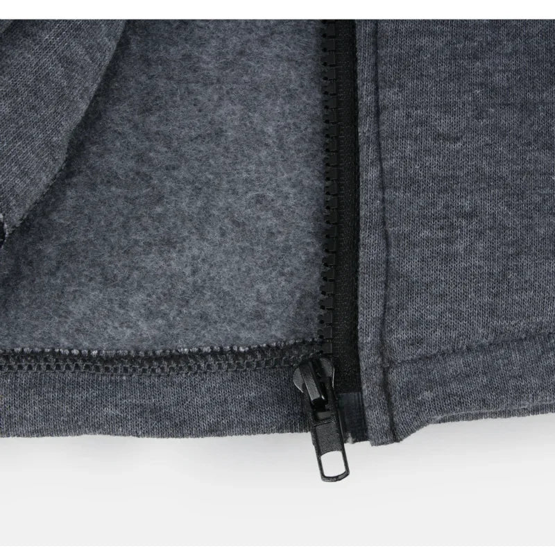 Hooded Zip Up Overcoat