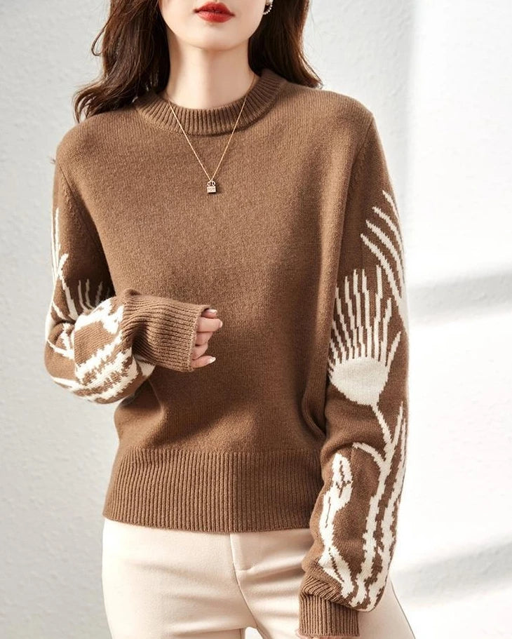 Mono Muse Graphic Knit Pullover