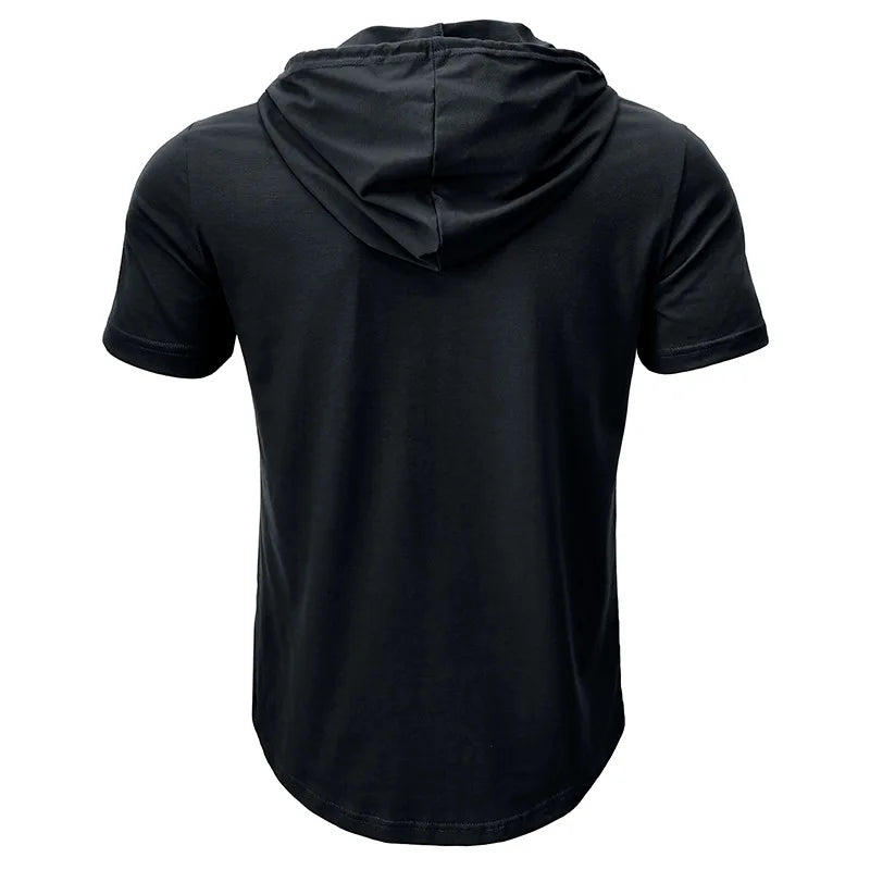 BreezeFit Hooded Henley Tee