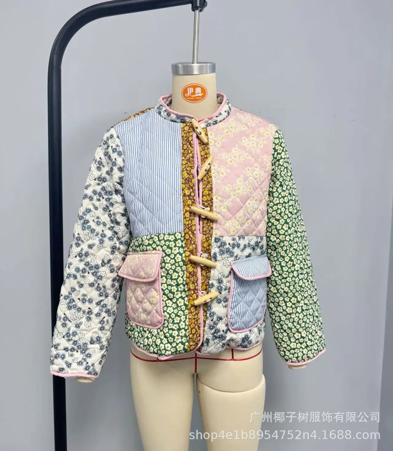Blossom Muse Patchwork Cotton Jacket