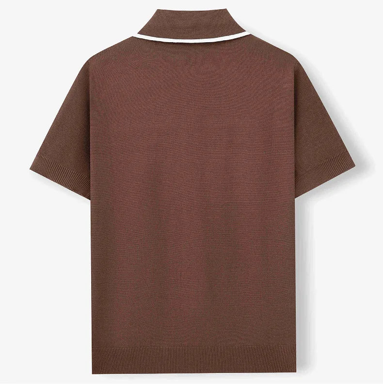Luxe Breeze Knit Polo Shirt