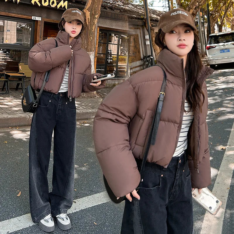 Snow Petal Short Padded Winter Jacket