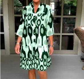 Trendy Printed Dress for Women Rich Allure
