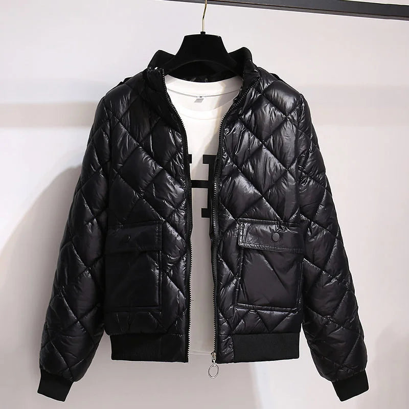 Chic Puff Short Cotton Parka Jacket Rich Allure