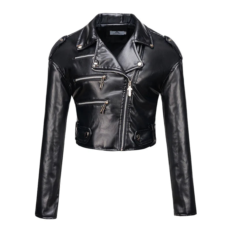 Moto Chic Slim Leather Jacket