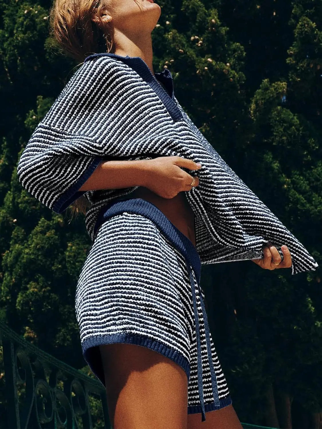Coastal Stripes Knit Lounge Set