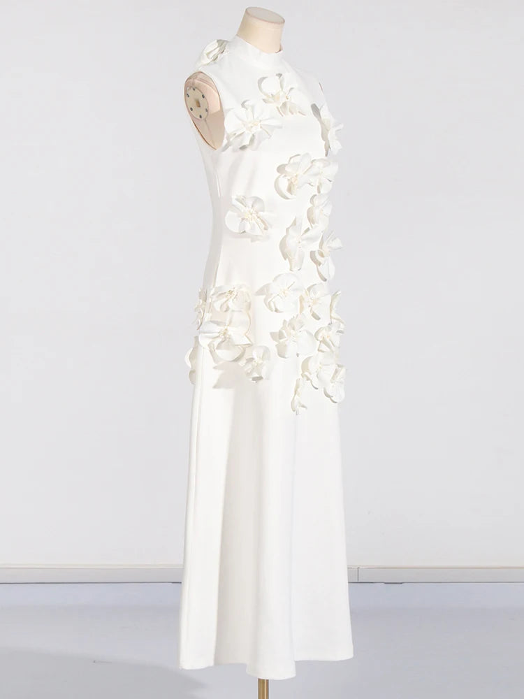 Lace Luxe Patchwork High Waist Dress