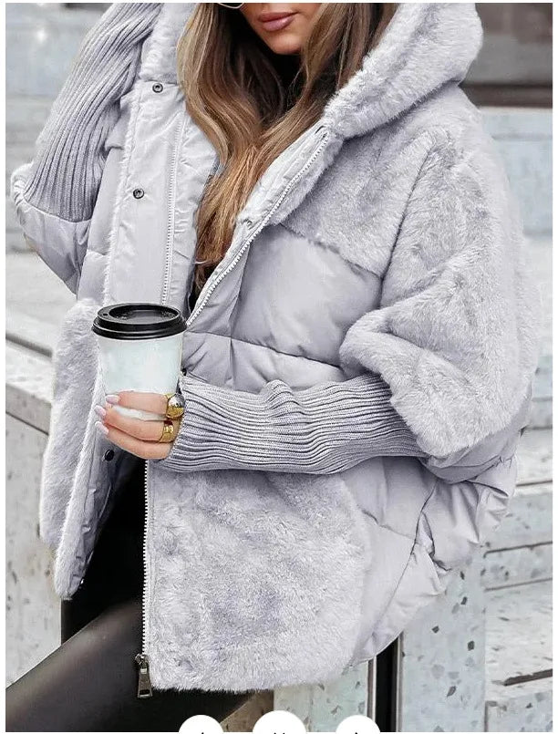 Frost Glow Hooded Down Jacket